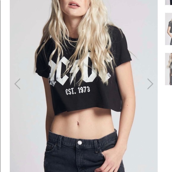 AC/DC | Tops | Acdc Cropped Top | Poshmark